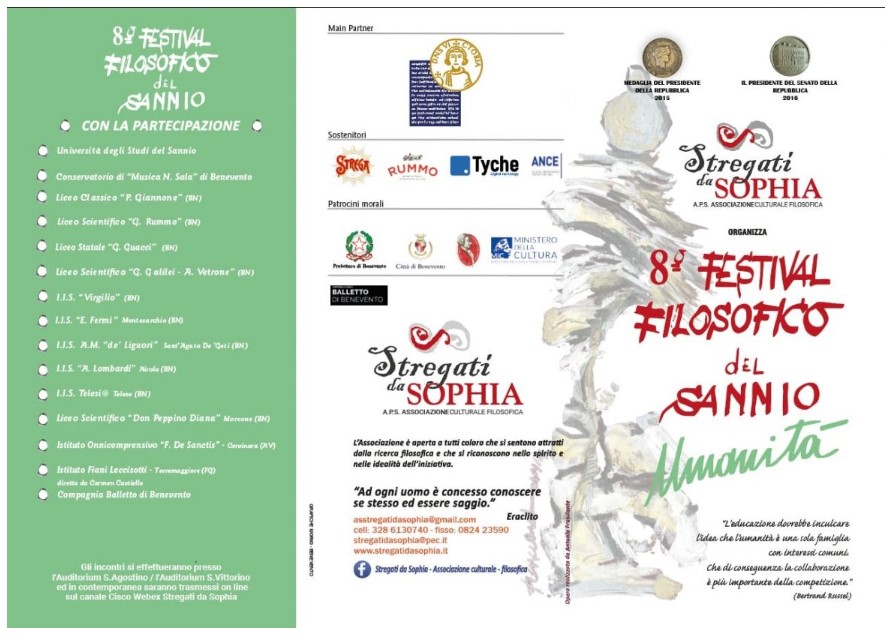 Festival filosofico del Sannio dal 3 marzo 2022 all’11 aprile 2022