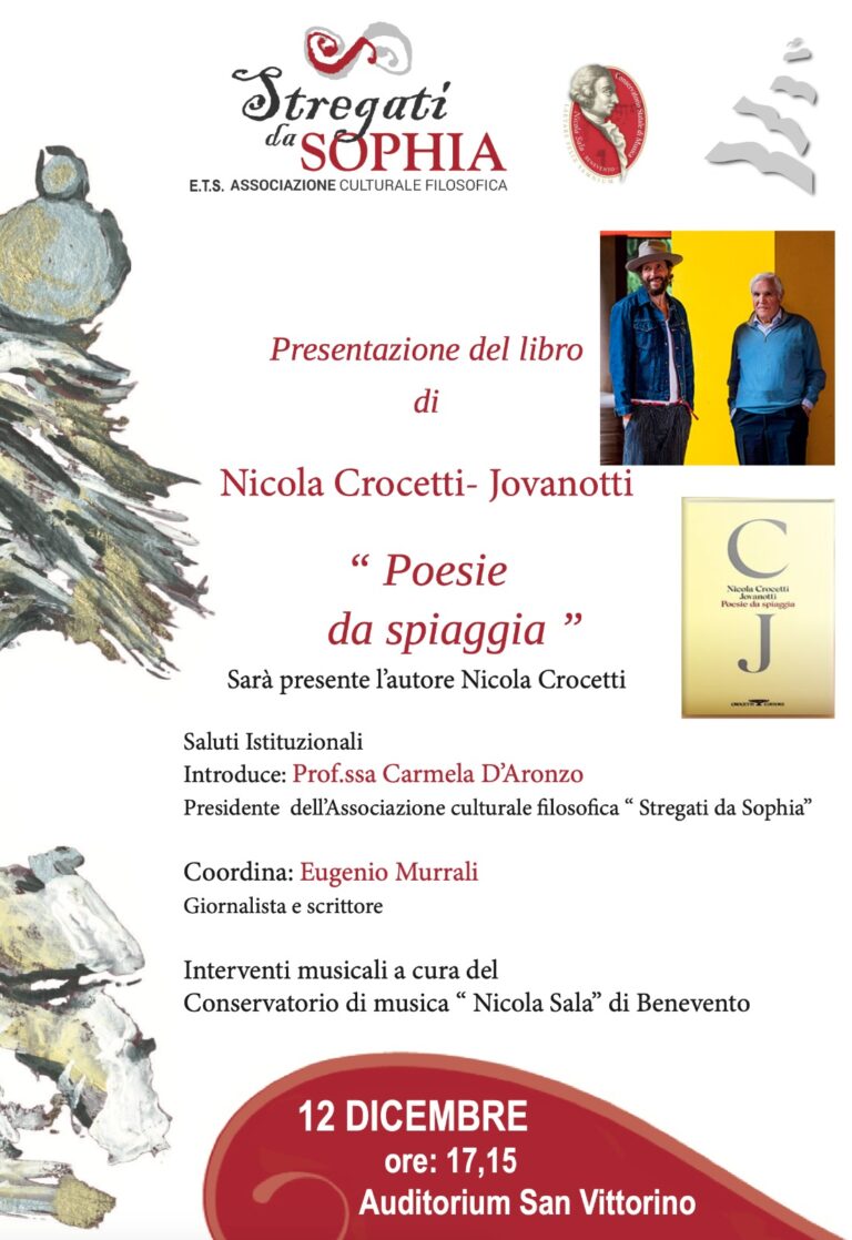 da Gazzettabenevento.it Presentazione del libro scritto da Jovanotti e Nicola Crocetti “Poesie da spiaggia”