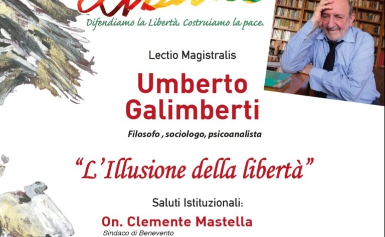 Si alza il sipario sul Festival Filosofico del Sannio. Umberto Galimberti “L’illusione della libertà”