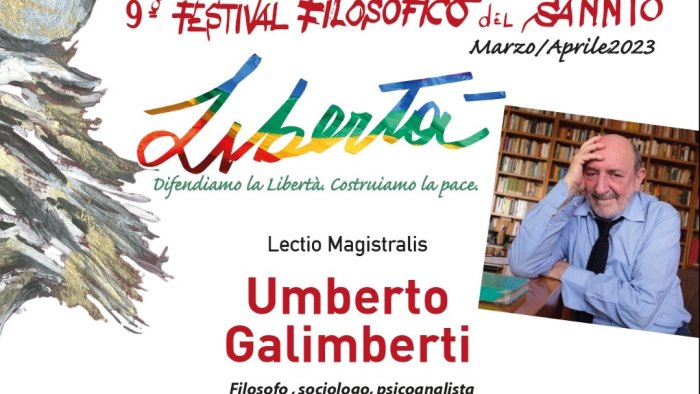 Mercoledì a Benevento la lectio magistralis di Umberto Galimberti