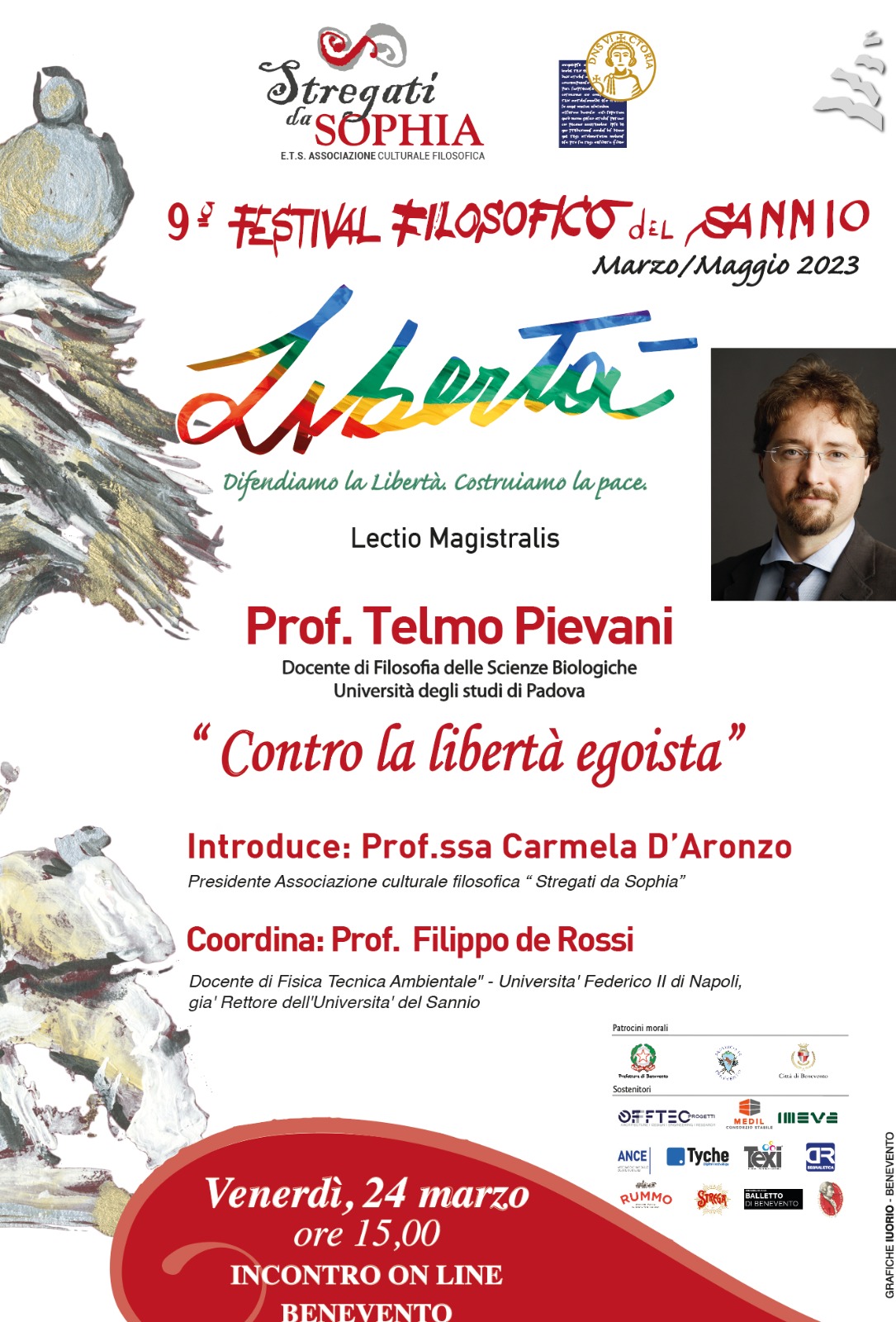 “Contro la libertà egoista  “. Ospite del festival Filosofico il Prof. Telmo Pievani