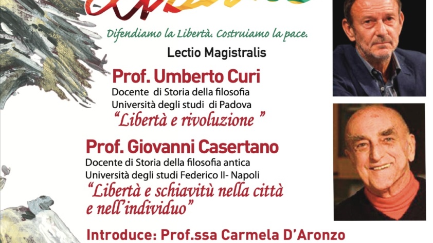 Festival Filosofico del Sannio. “Libertà e liberazione “ è il tema affidato al Prof. Umberto Curi