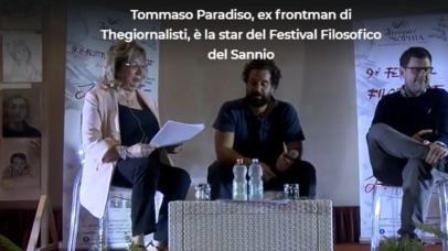 Tommaso Paradiso, ex frontman di Thegiornalisti, è la star del Festival Filosofico del Sannio