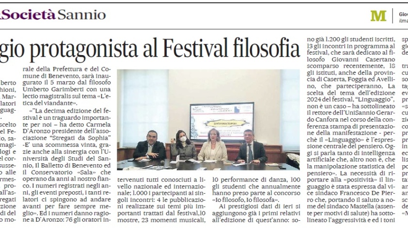 Linguaggio protagonista al Festival filosofia